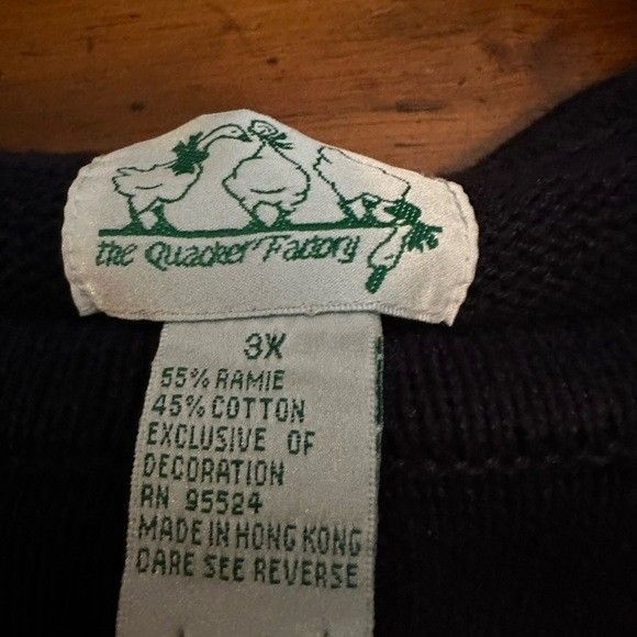 Vintage- Quacker Factory Patriotic Christmas Snowman Festive Knit Cardigan Sz 3X - Picture 8 of 13